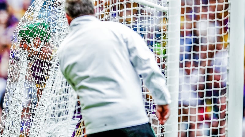 Conor McDonald celebrates scoring during last year’s All-Ireland semi-final defeat to Tipperary. Photograph: Tommy Dickson/Inpho