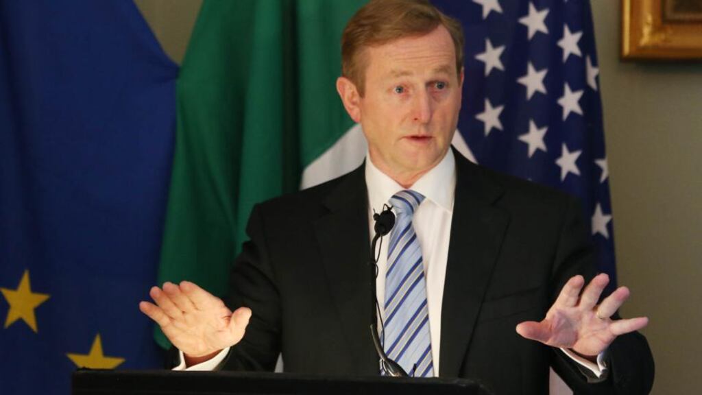 Taoiseach Enda Kenny launches The Case for Investing in Europe 2013 report at the Merrion Hotel in Dublin. Photograph: Niall Carson/PA