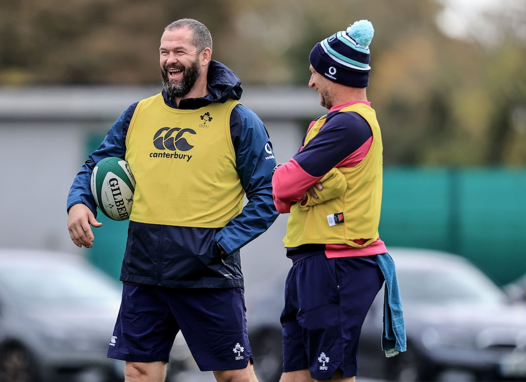 Andy Farrell is relishing the prospect of taking on the Springboks. Photograph: Dan Sheridan/Inpho