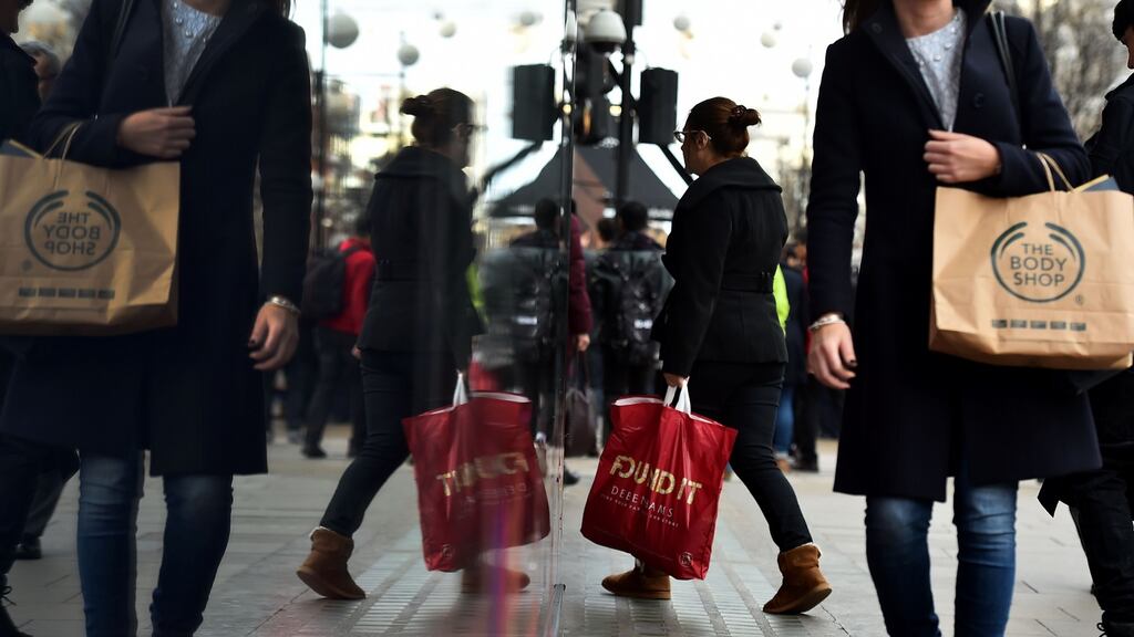 Face-to-face expenditure fell for the seventh successive month, by 0.7 per cent in April, according to new figures from Visa. Photograph: Ben Stansall/AFP/Getty Images