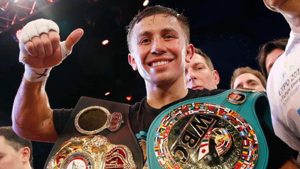 Gennady Golovkin earned his 29th knockout after he stopped Martin Murray in the 11th in Monte Carlo. (Photograph: REUTERS/Eric Gaillard)