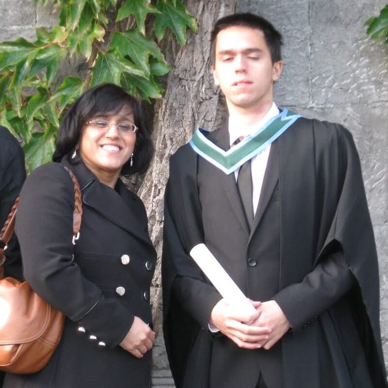 Adam Loughnane and  his mother Shaheen
