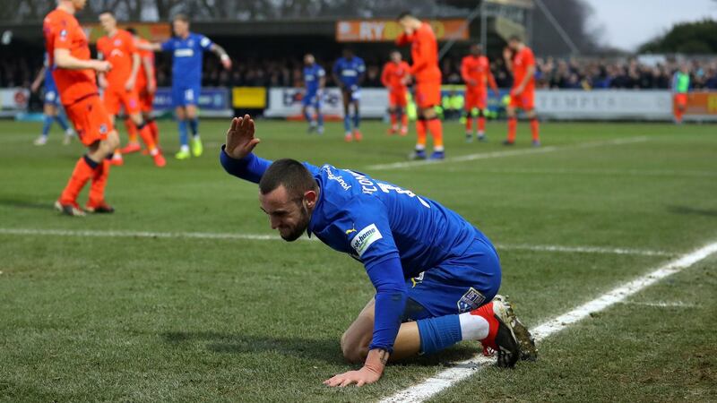 Former Shelbourne and Bohemians winger Dylan Connolly came off the bench but couldn’t make the difference for Wimbledon. Photo: Warren Little/Getty Images