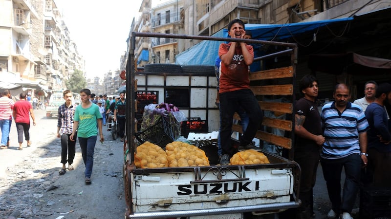 Aleppo: The UN says there is urgent need to evacuate wounded civilians as well as provide food and medical supplies to east Aleppo. Photograph: Thaer Mohammed/AFP/Getty Images