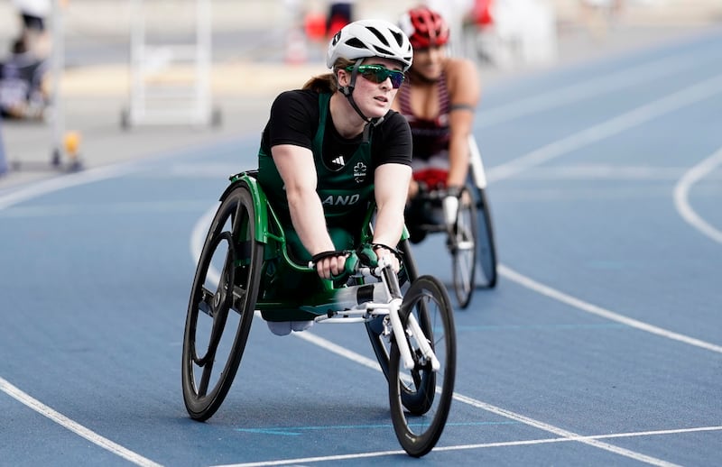 Ireland’s Shauna Bocquet in the 2023 World Para Athletics Championships in Paris. Photograph: Dave Winter/Inpho