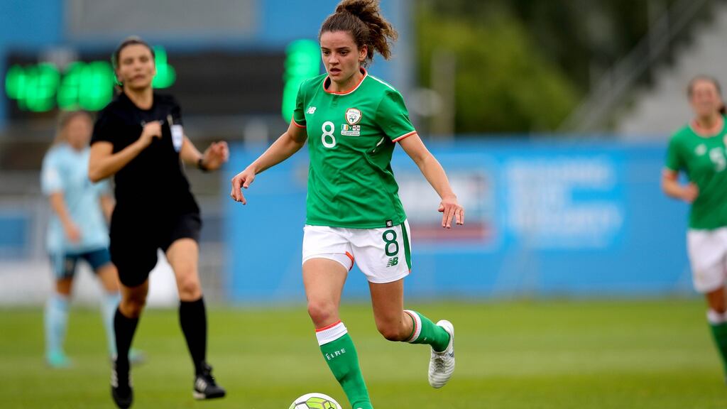 Republic of Ireland international Leanne Kiernan has signed for Liverpool. Photograph: Ryan Byrne/Inpho