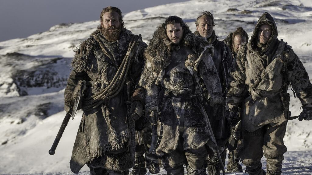 Boys on tour: Jon Snow and co head north of the wall