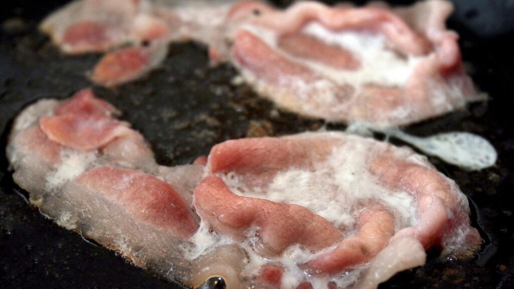 Some 25 per cent of the bacon products analysed in a new study by food scientists were found to have salt content which was above the guidelines with some of the products assessed having as much as 50 per cent more salt than the packaging suggested. Photograph: Anthony Devlin/PA Wire