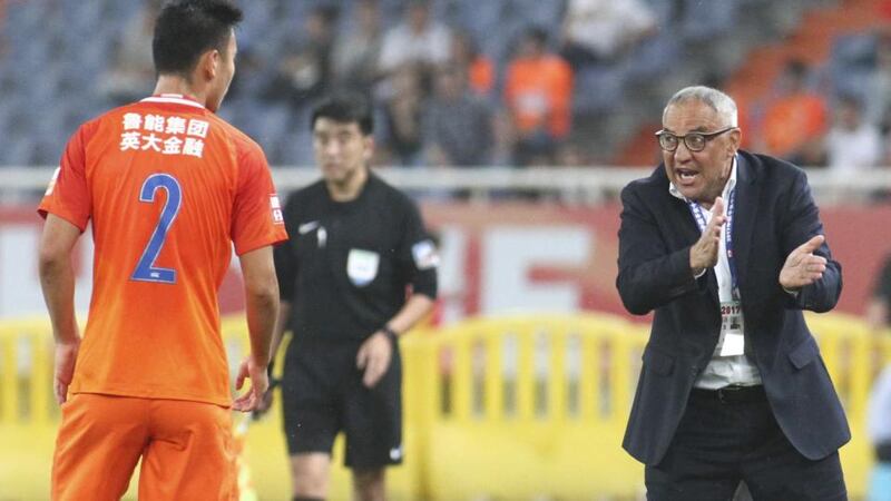 Chinese Super League: Felix Magath, manager of Shandong Luneng. Photograph: VCG via Getty