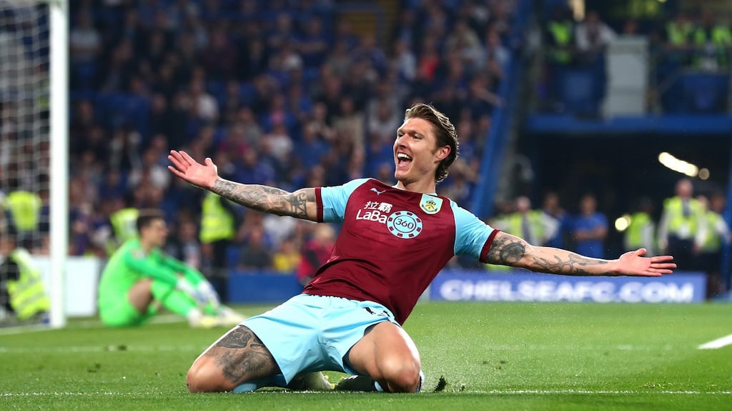 Ireland international midfielder Jeff Hendrick is to leave Burnley after four years. Photograph: Clive Rose/Getty Images