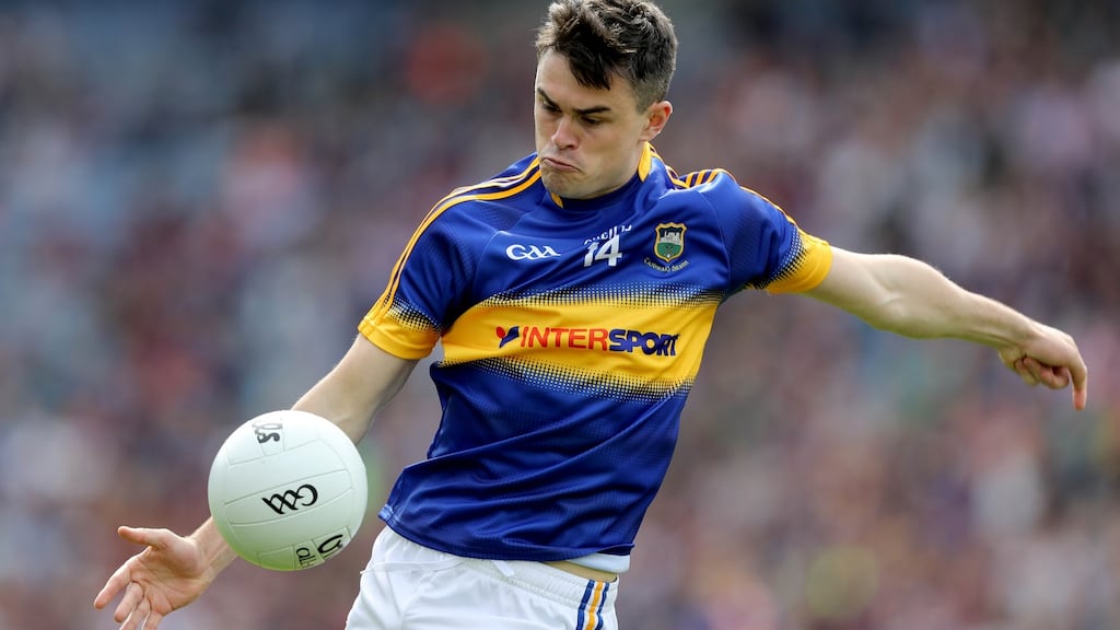 Tipperary’s Michael Quinlivan: “It’s great to be sitting here and talking about playing in an All-Ireland semi-final.” Photograph: Ryan Byrne/Inpho