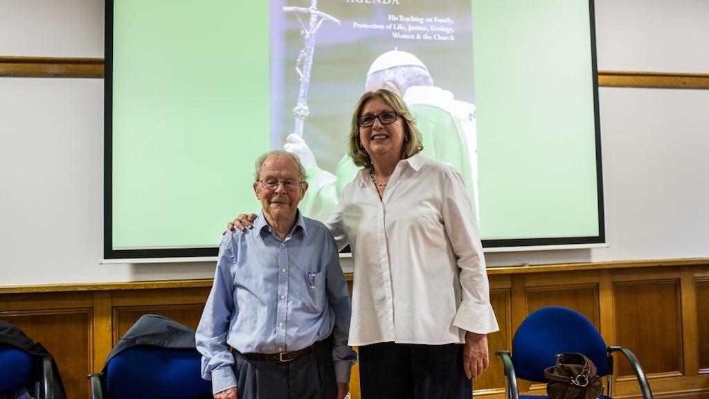 Former president of Ireland Mary McAleese speaks in DCU at the book launch of the book The Pope Francis Agenda by Donal Dorr. Photograph: James Forde/ The Irish Times.
