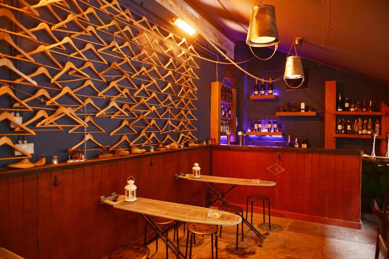 A bar in a former laundry at the rear of the Stephen’s Green Hibernian Club, in Dublin. Photograph: Bryan O’Brien