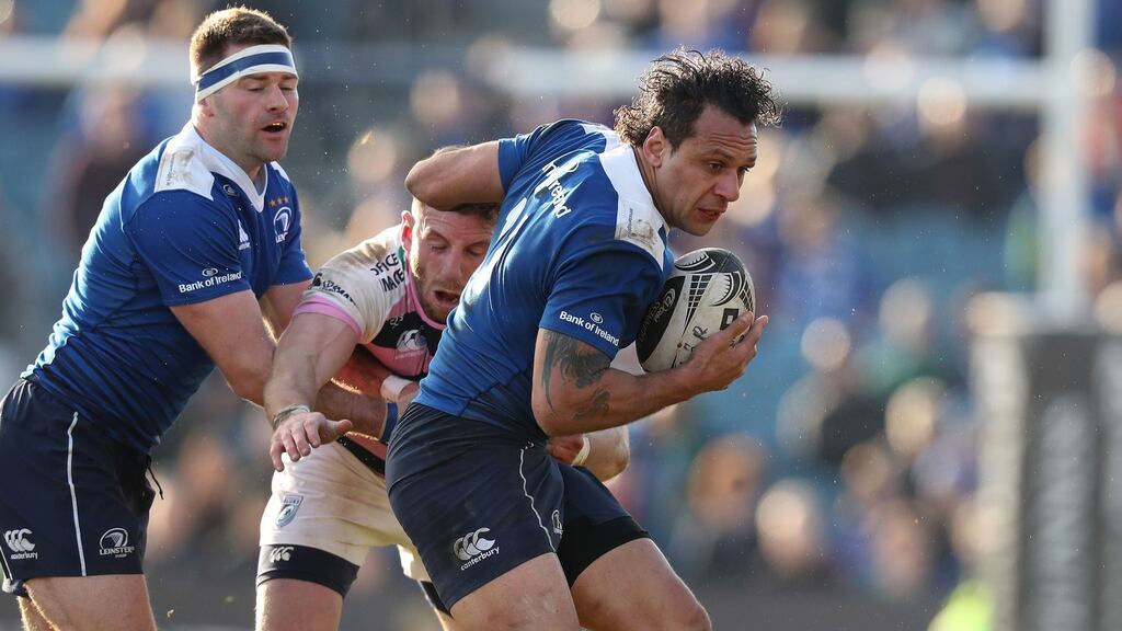 Isa Nacewa: “There is a great feeling around Leinster at the minute.” Photograph: Billy Stickland/Inpho