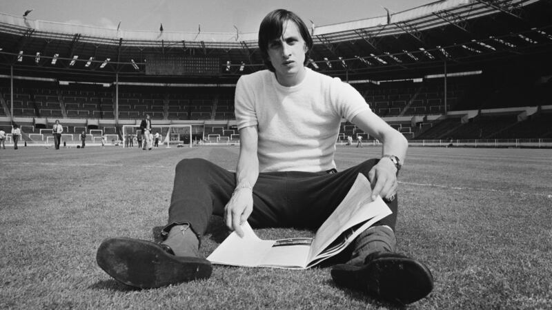 Johan Cryuff is a legend at Ajax, and the club are set to rename their stadium in his honour. Photograph: Getty Images