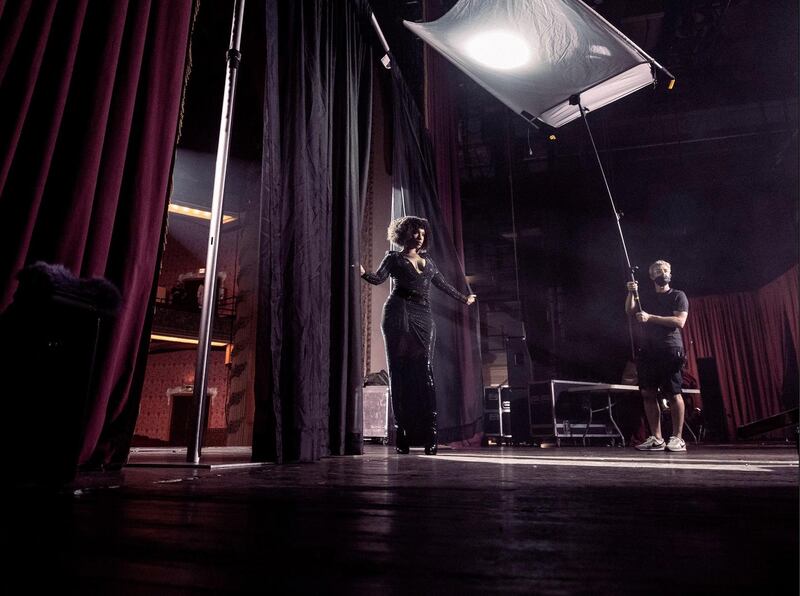 Jennifer Hudson during the shooting of the 2022 Pirelli calendar. Photograph: Alessandro Scotti/Pirelli/PA Wire