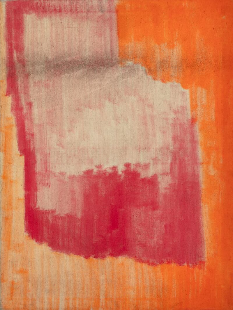 Orange and Red Abstract, by Deborah Brown