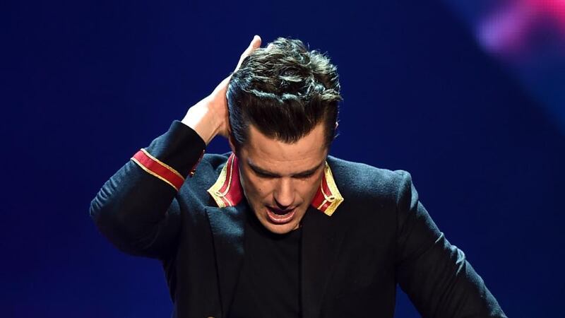 The Killers: at Summer in the City. Photograph: Kevin Winter/Getty
