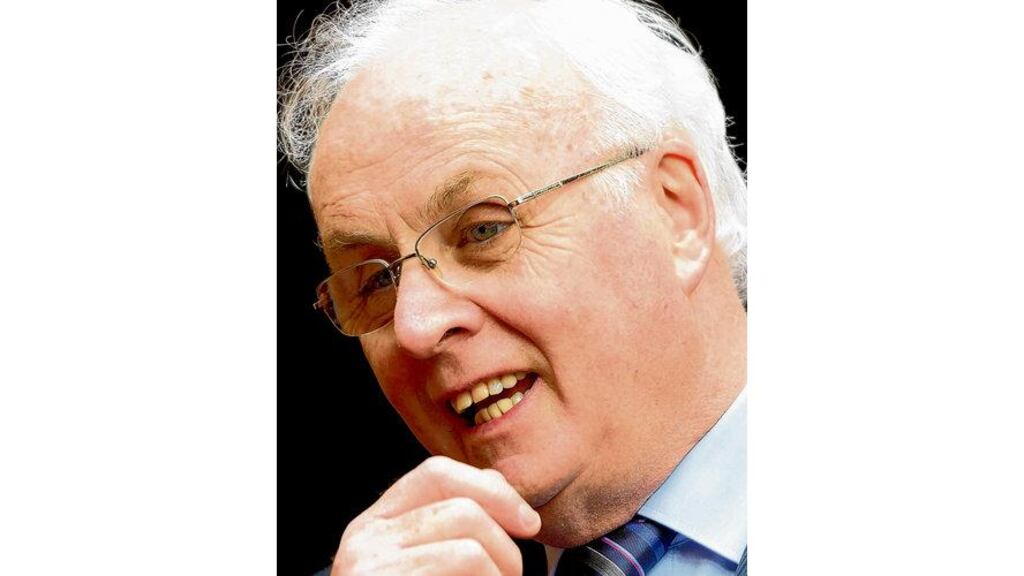 Frank Daly, chairman of Nama, addressing the Association of European Journalists in Dublin yesterday. He said should Nama take on IBRC's mortgage portfolio, it would be a new departure for for the agency. photograph: alan betson