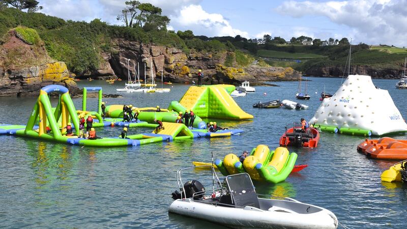 Wibit: taking the humble obstacle course to the next level, the Dunmore East course is an obstacle extravaganza on water