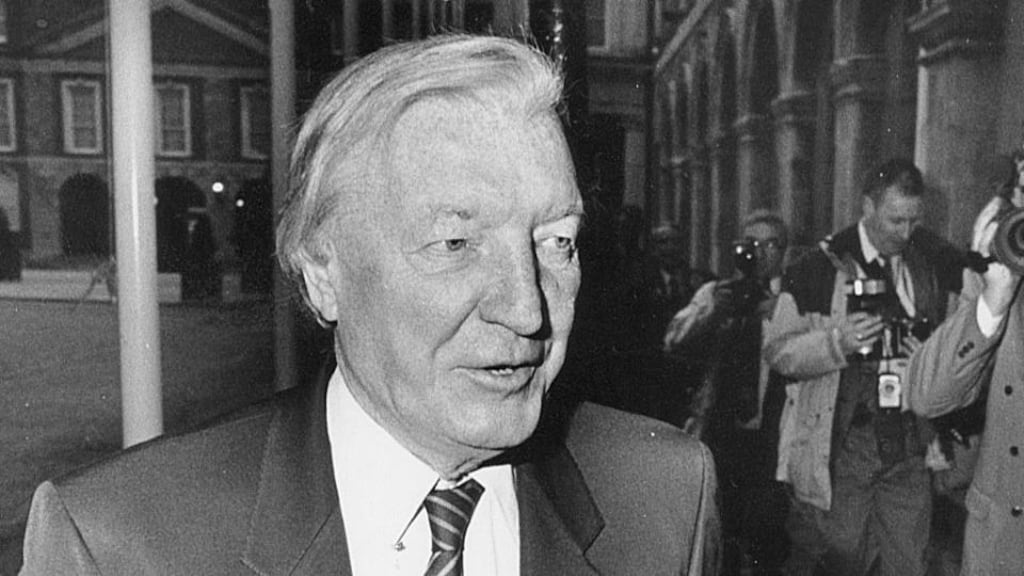 Charles Haughey: the haemophila debate brought down his government in 1989 and marked the end of Fianna Fáil-only administrations. Photograph: Frank Miller.