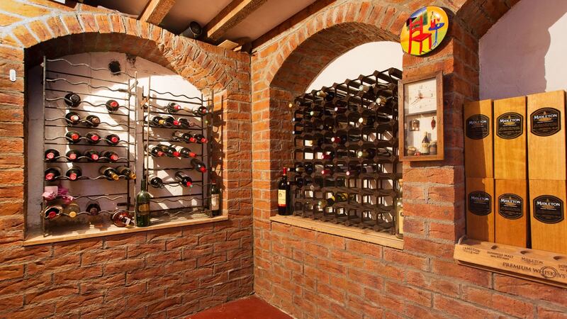 The wine cellar at 2 Ailesbury Drive, Dublin 4