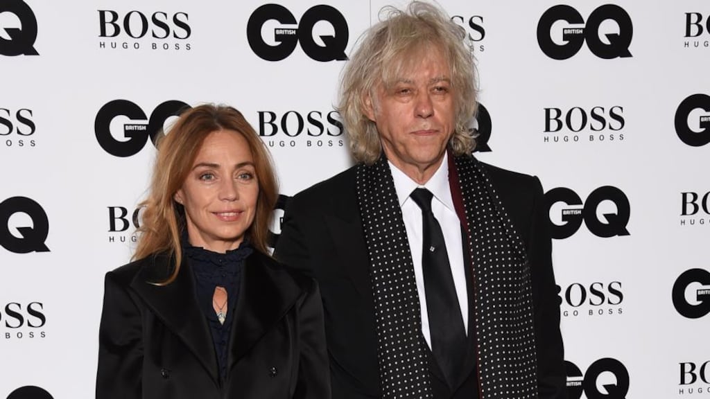 Sir Bob Geldof and Jeanne Marine photographed earlier this month at The Royal Opera House in London. Photograph: Gareth Cattermole/Getty Images