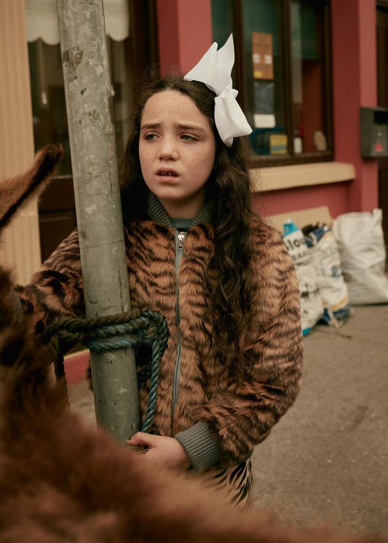 Tilly faux fur tiger coat, €150. Photograph: Ronan Gallagher