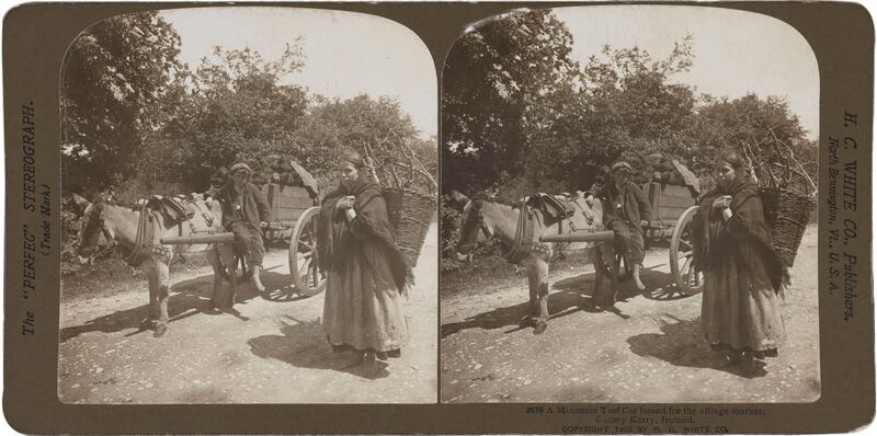 Vanished way of life: bringing turf to market in Co Kerry in 1902. Photograph: HC White/Library of Congress