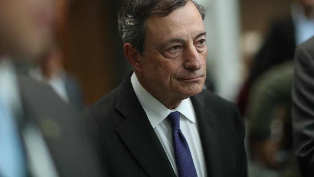 ECB president Mario Draghi: he told the Bundestag European committee his bank saw no evidence for housing bubbles because rising residential real estate prices. Photograph: Sean Gallup/Getty Images