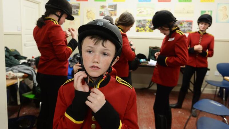 Kian Bingham at the Cherry Orchard Equine Centre, Ballyfermot. Photograph: Cyril Byrne