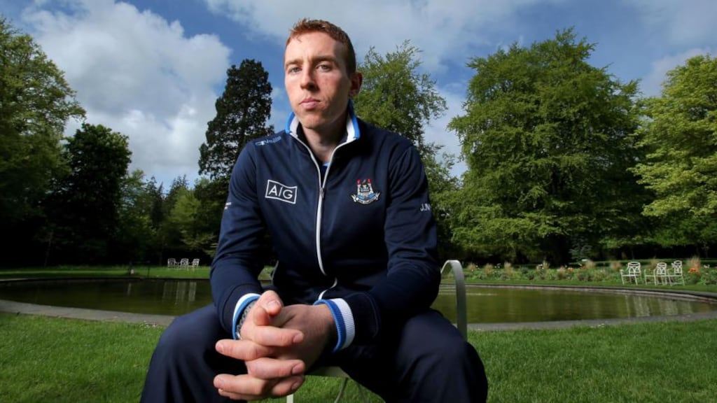 Dublin’s Johnny McCaffrey: “I was very surprised. It’s the Leinster final; it’s a big day. We’ve played in a lot of them before. It’s just hard to put our finger on what went wrong right now.” Photograph: Inpho