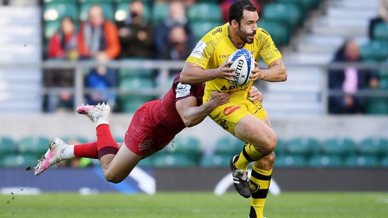 Geoffrey Doumayrou returns to the La Rochelle midfield for the Top 14 final against Toulouse. Photograph: Mike Hewitt/Getty Images