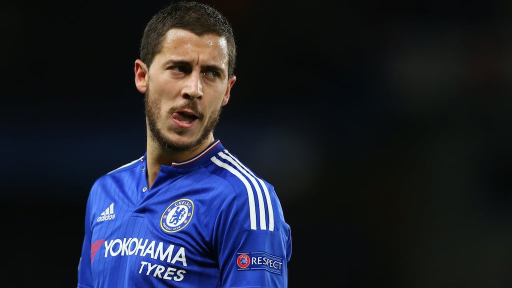 Chelsea’s Eden Hazard was the most fouled players in the English Premier League last season. Photograph: Catherine Mill/Getty Images.