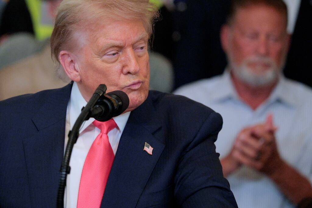 US president Donald Trump hosts an event in the East Room of the White House in Washington, DC on Thursday to urge the passage of the One, Big, Beautiful Bill, his signature tax-and-spending agenda. Photograpgh: Chip Somodevilla/Getty Images
