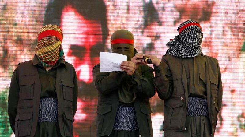 Kurdish party denies Ocalan asked PKK rebels to leave country without their weapons