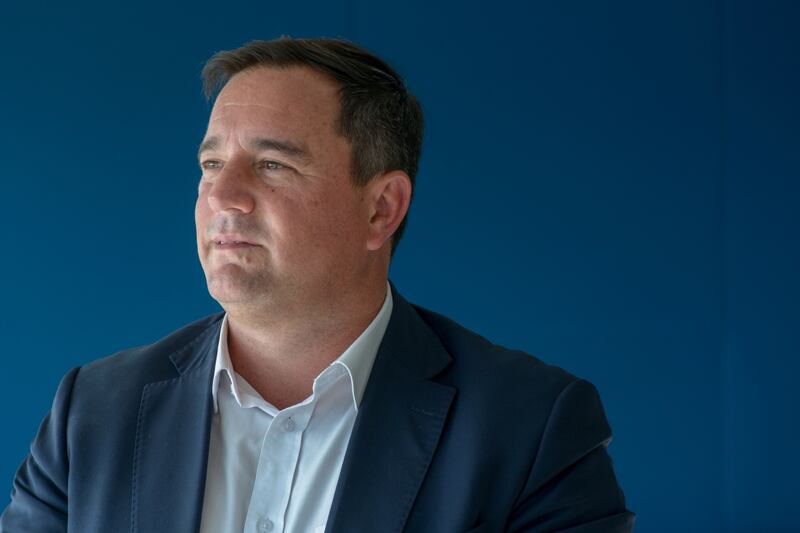 John Steenhuisen hopes that partnering with the IFP Inkatha Freedom Party and ActionSA will help to broaden the Democratic Alliance’s appeal among black voters. Photographe: Waldo Swiegers/Bloomberg