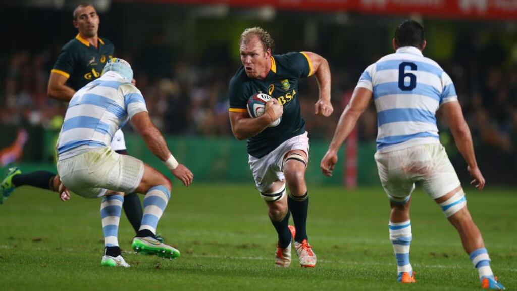 South African international Schalk Burger, who plays for Japanese club Suntory Sungoliath. He says Japan will bring a high-tempo game to clash with Springboks. Photograph: Steve Haag/Gallo Images/Getty Images