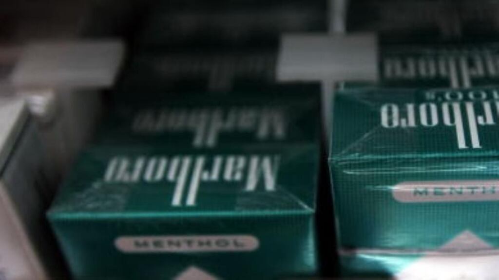 MEPs have voted to ban menthol cigarettes from the start of  2022. Photograph: Getty