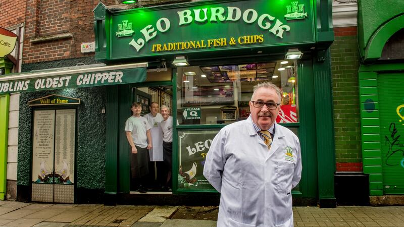Charlie McGrachan has been working in Burdock’s for almost 45 years.Photograph: Brenda Fitzsimons/The Irish Times