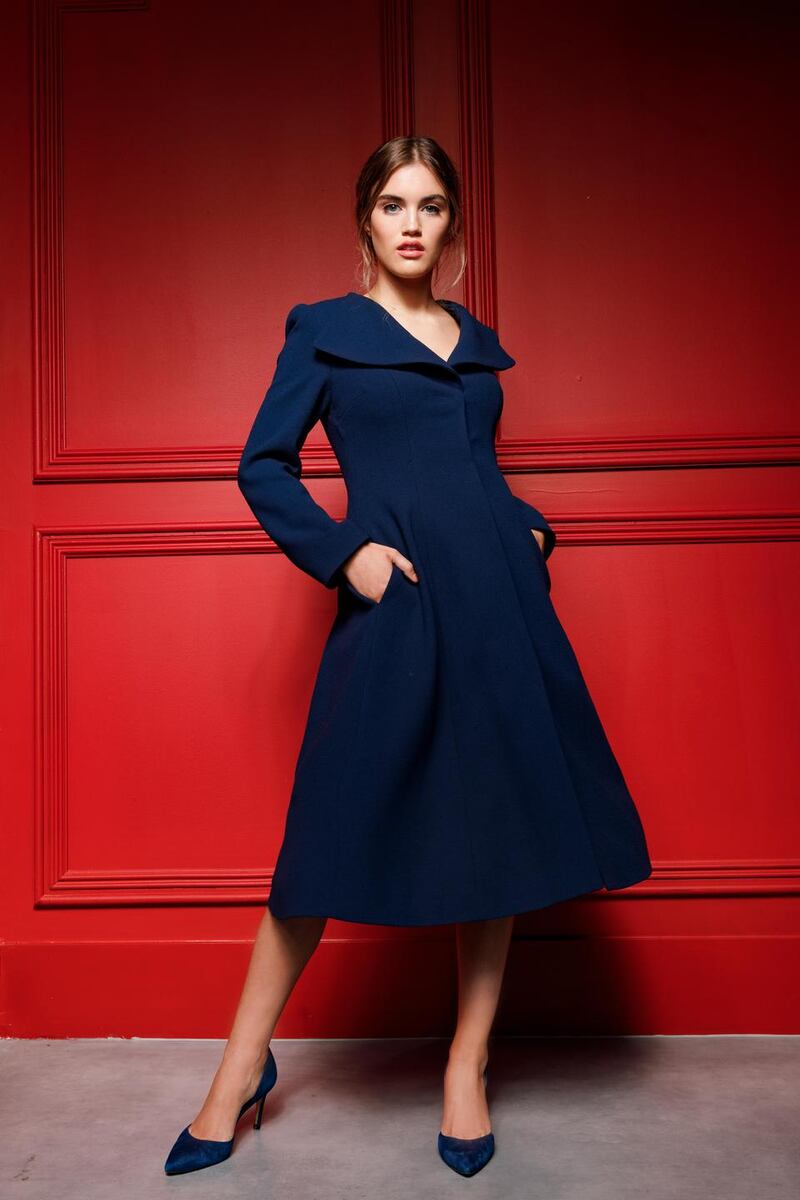 Havana coat, €595, from Niamh O’Neill’s autumn winter collection available in outlets including Arnotts, Dublin and County Boutique, Ennis