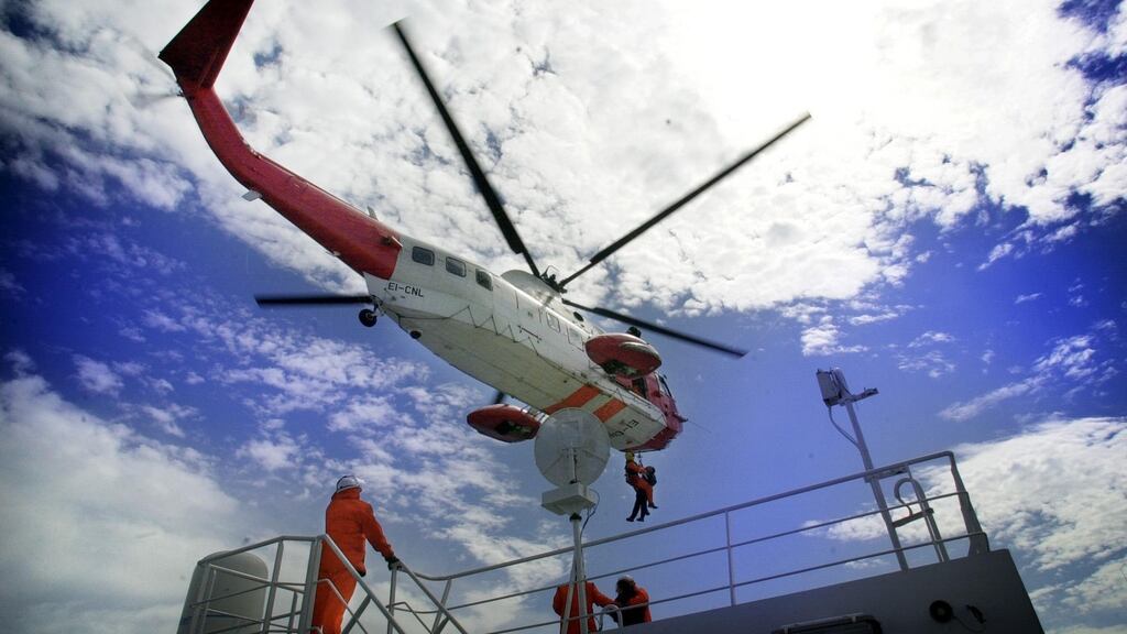 Aoife Winterlich fell into the sea as rescuers attempted to bring on her board the Irish Coast Guard helicopter. File image: Bryan O’Brien/The Irish Times