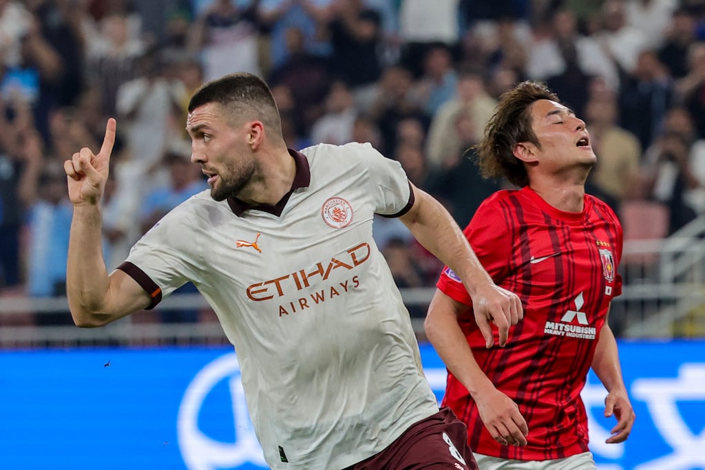 Manchester City's midfielder Mateo Kovacic. Photograph: Giuseppe Cacace/AFP via Getty