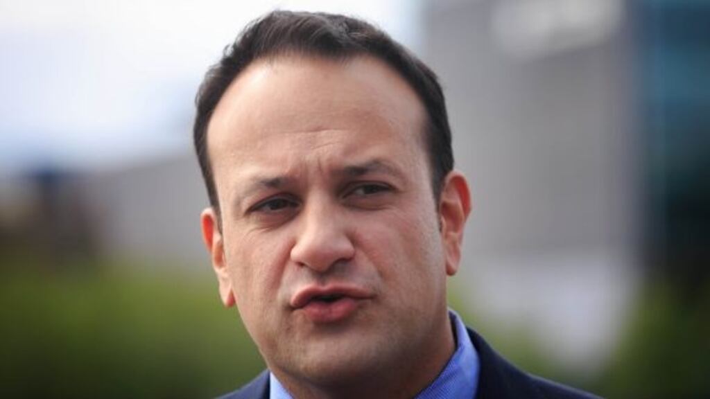 Minister for Social Protection Leo Varadkar’s campaign includes the slogan: “Welfare cheats cheat us all.” Photograph: Gareth Chaney/Collins