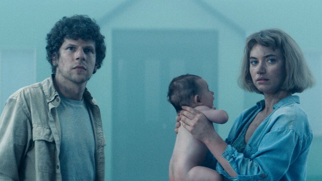 Jesse Eisenberg and Imogen Poots in Vivarium, the Irish film that premiered at Cannes on Saturday