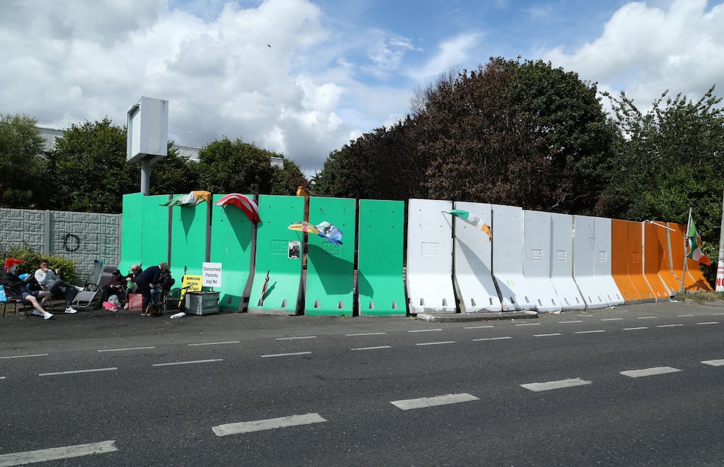The site of the former Crown Paints warehouse was the scene of violence, fires and considerable unrest last summer, stirred by plans to develop accommodation. Photograph: Colin Keegan/Collins