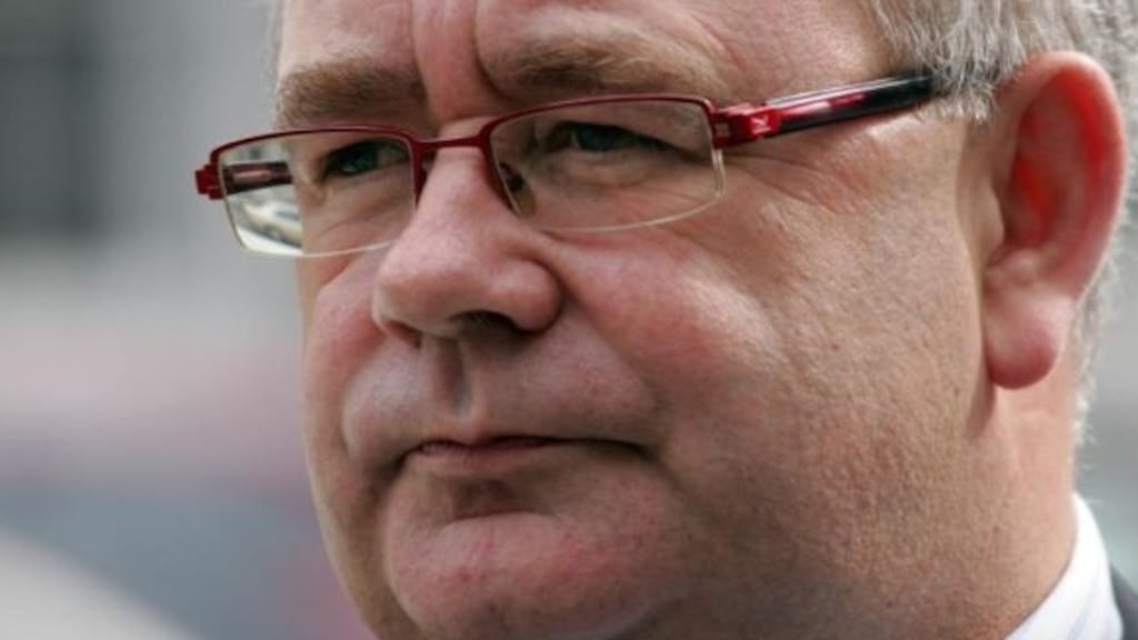 Seán Ó Fearghaíl cast his vote for the Fine Gael/Independent Alliance minority coalition, ensuring victory. Photograph: Eric Luke.