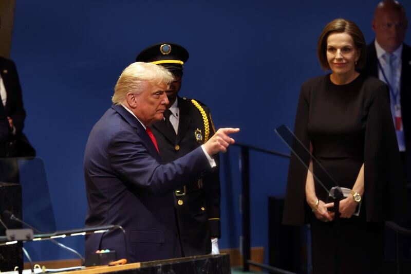 US president Donald Trump: Green energy is “a scam”. Photograph: Getty Images