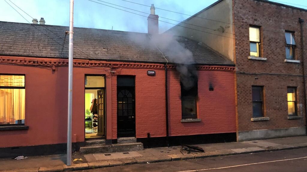 House fire near Broadstone. Photograph: Dan Griffin