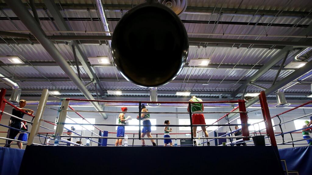 An IABA elite training session at the Sport Ireland Institute at Abbotstown. Photograph: Tommy Dickson/Inpho